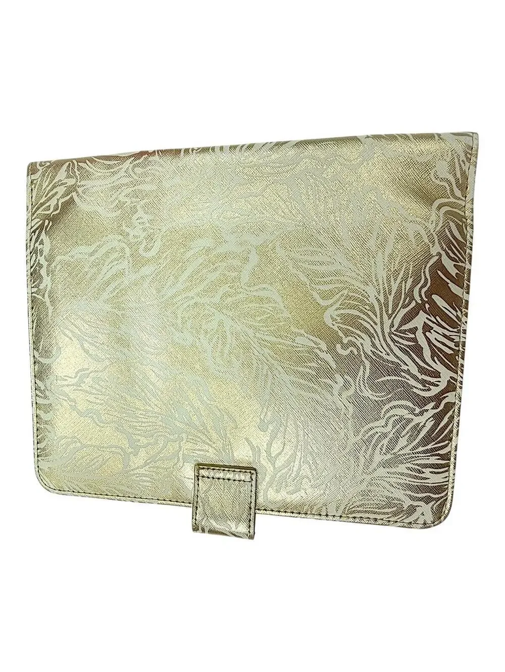 Lilly Pulitzer Gold Metallic Floral Agenda Cover